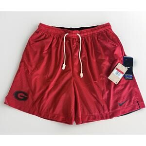 Nike Dri-Fit Georgia Bulldogs Reversible Basketball Shorts Red Black Sz Large